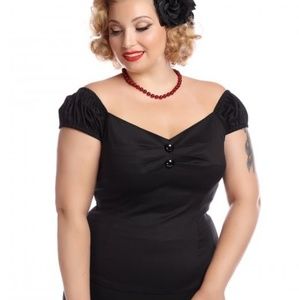 Collectif Mainline Dolores Top black